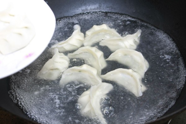 Wild Leek and Pork Dumplings recipe