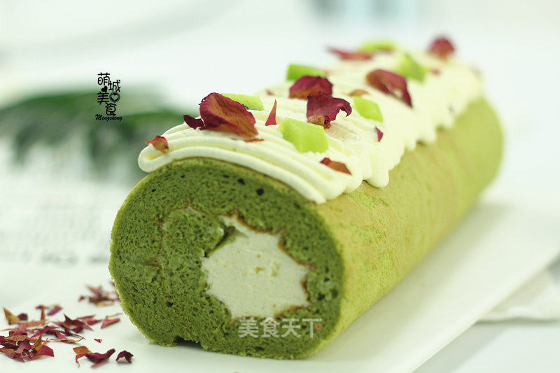 Barley Grass Green Cake Roll recipe