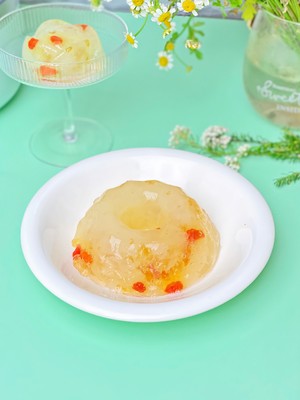 Osmanthus Snow Swallow Tremella Jelly‼ ️frozen Age Low-calorie Light Desserts recipe