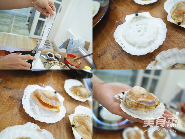 Steamed Scallops with Vermicelli and Garlic recipe