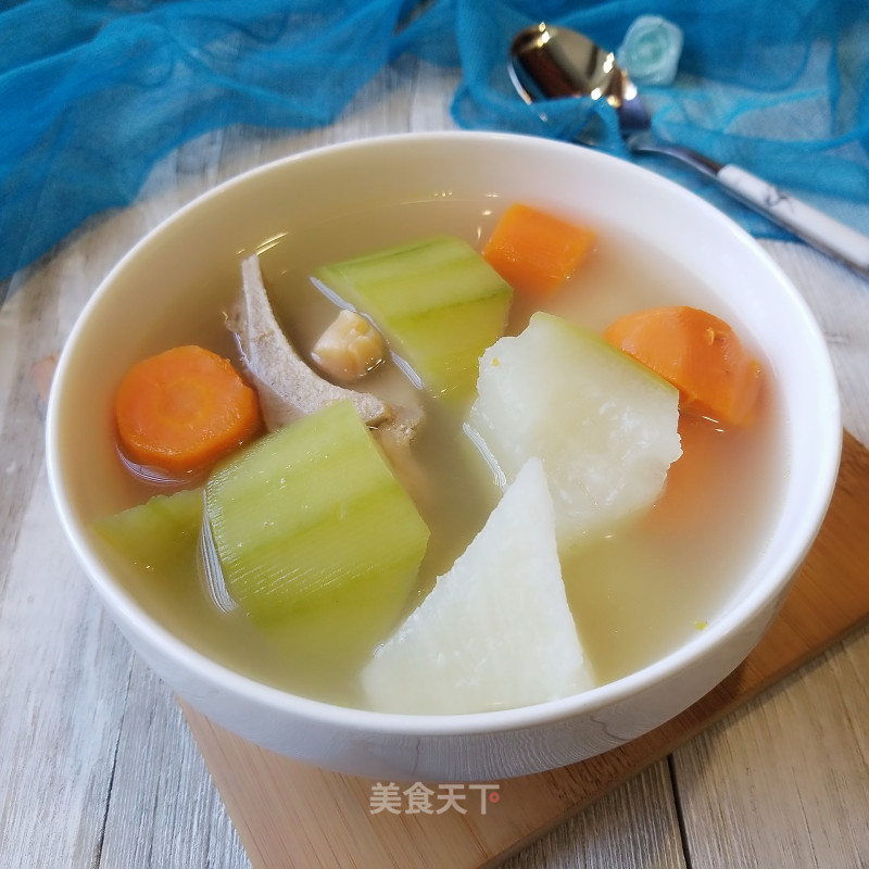 Salted Pork Knuckle Melon and Yam Soup recipe