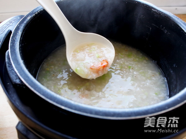 Celery and Shrimp Congee recipe