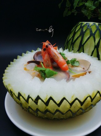 Seafood Winter Melon Cup recipe