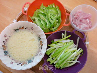 Fried Noodles with Bitter Gourd Pork Slices recipe