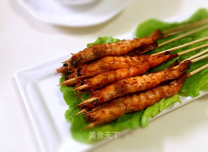 #aca烤明星大赛# Grilled Whole Shrimp recipe