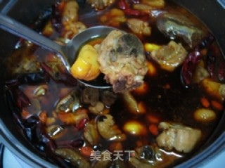 Good Luck and Good Fortune - Spicy Braised Chestnut Chicken recipe