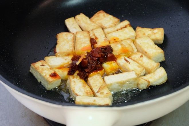 Fried Tofu with Orleans Mushroom Sauce recipe