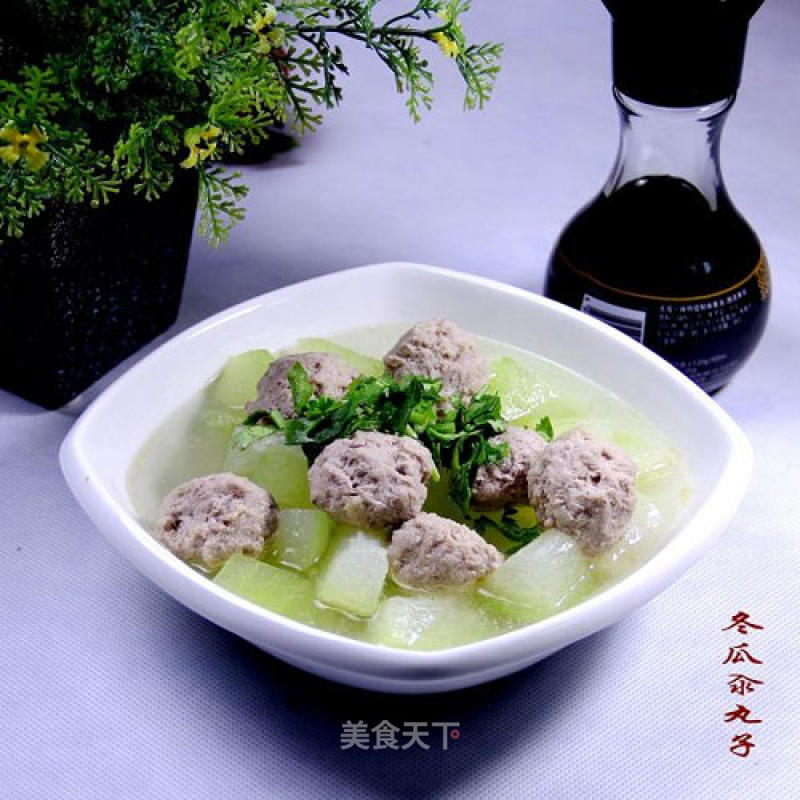 Home Cooking "winter Melon Boiled Meatballs" recipe