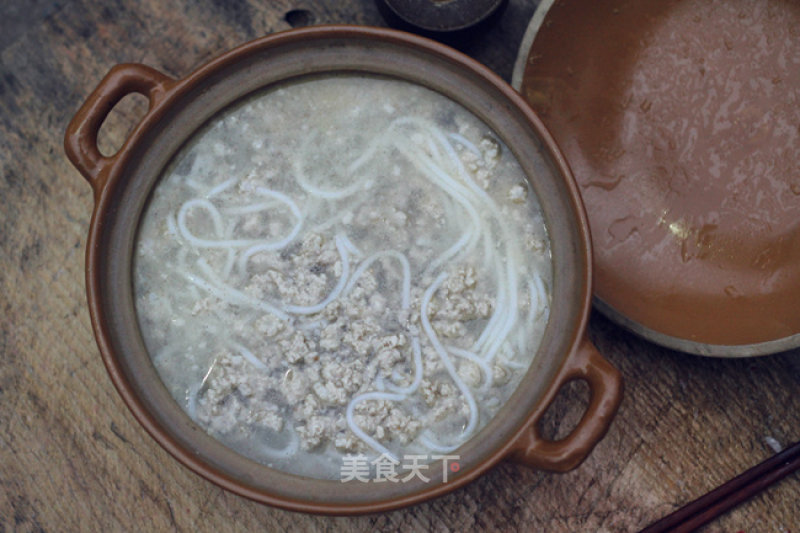 Minced Meat Bee Hoon Soup recipe