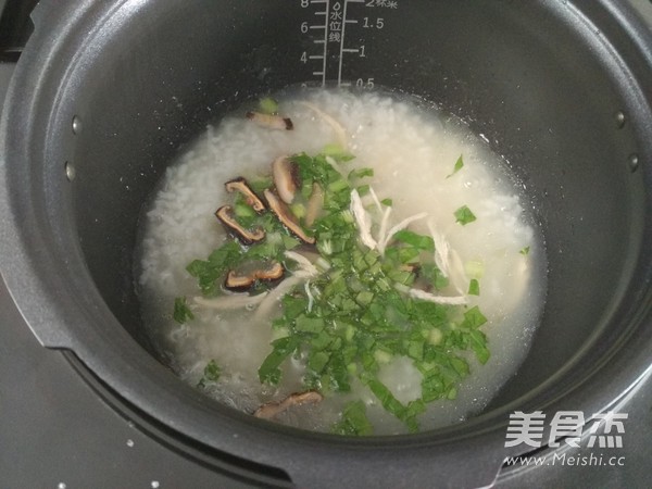 Mushroom Chicken Soup Congee recipe