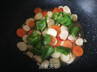 Stir-fried King Pleurotus with Wrinkled Pepper recipe