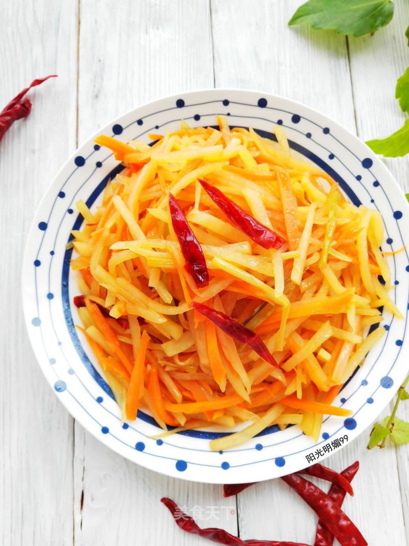 Hot and Sour Potato Shreds recipe
