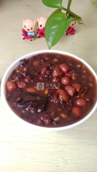 A Bowl of Health Porridge Every Day-chinese Wolfberry, Red Beans, Peanuts, Oats and Red Dates Porridge recipe