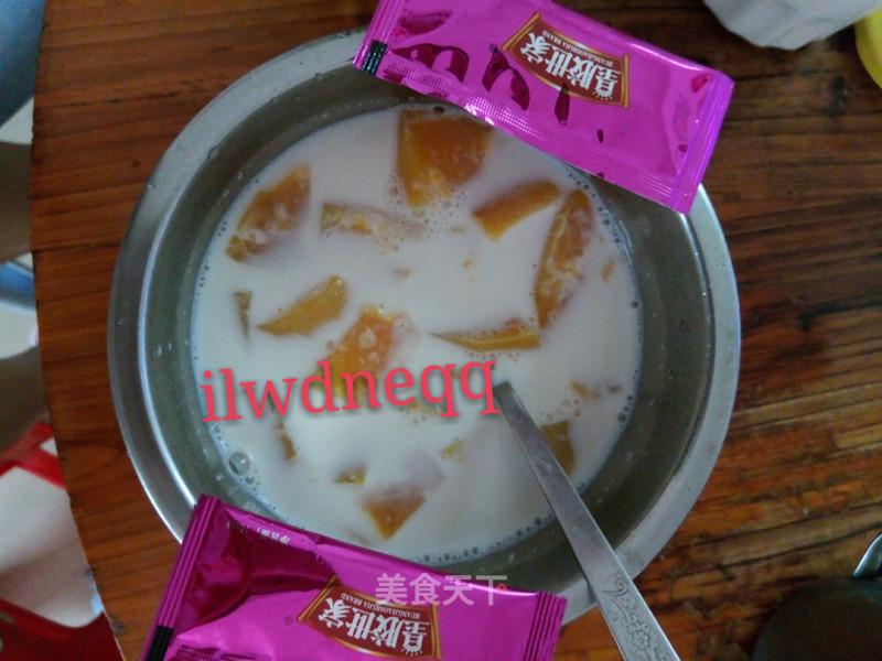 Papaya Stew with Milk recipe