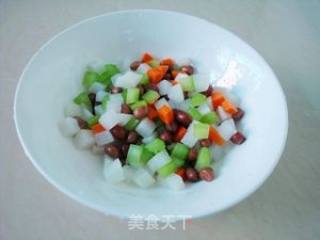 Peanuts Mixed with White Radish recipe