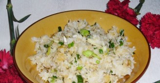 Scallion Fried Rice with Soy Sauce recipe