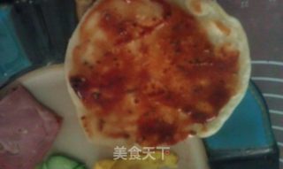 Tomato Cucumber Ham Pie Roll recipe