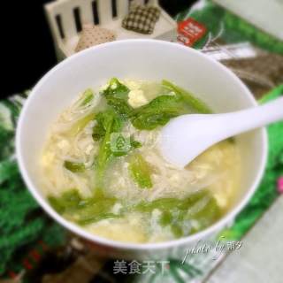 Enoki Mushroom and Egg Soup recipe