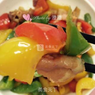 Stir-fried Bell Peppers with Bacon recipe