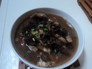 Dried Vegetable Black Fish Soup recipe