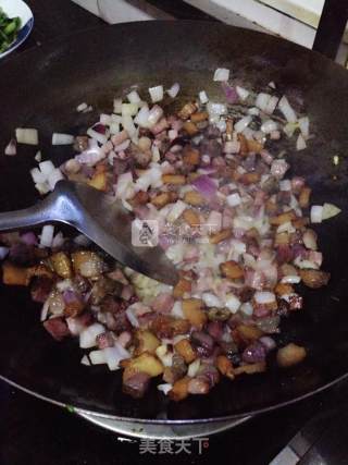 Bacon and Onion Fried Rice recipe