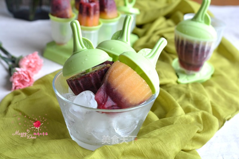 Grape Honeydew Popsicles recipe