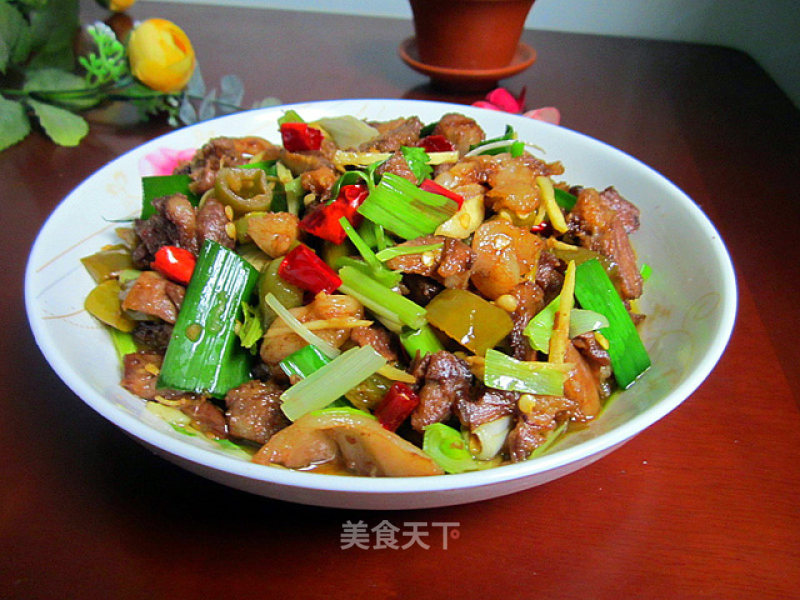 Hot and Sour Pork Head Meat recipe