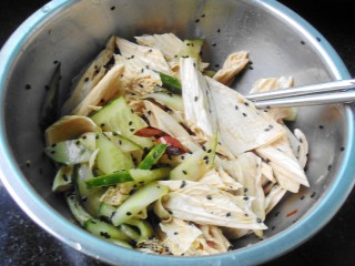 Cucumber with Yuba recipe