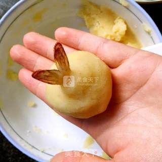 #aca烤明星大赛# Golden Potato Cheese Shrimp Balls recipe