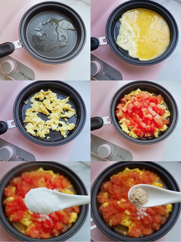 Delicious and Smooth Tomato and Egg Konjac Noodles, I Still Want to Eat It recipe