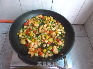 [colorful Shrimp and Vegetables] Let The Colorful Dishes Light Up Your Colorful Mood for The Day recipe