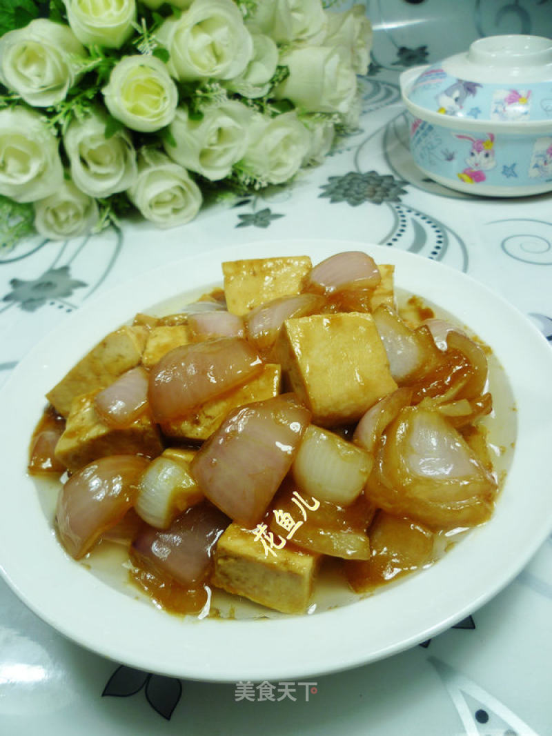 Fried Tofu with Onions recipe