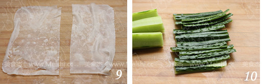 Crystal Emerald Vegetable Roll recipe