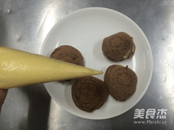 Chocolate Puffs with Custard Sauce recipe