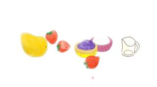 [hand-painted Recipe] Fresh and Refreshing, Nutritious and Healthy Fruit Porridge with Coconut Fragrant Fruit Porridge recipe