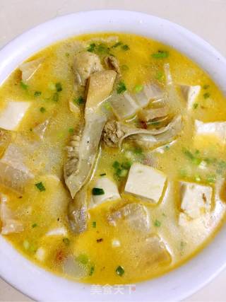Tofu Soup with Clam and Bacon recipe