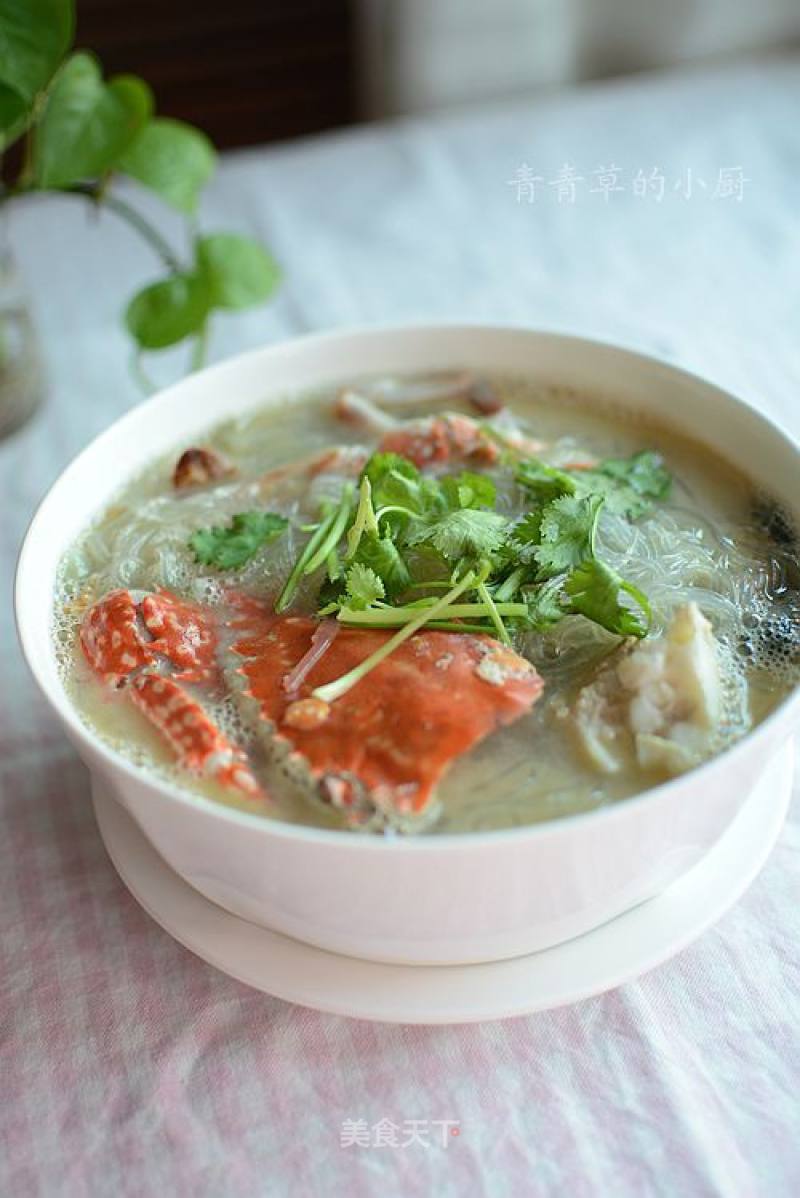 Boiled Vermicelli with Flower Crab recipe