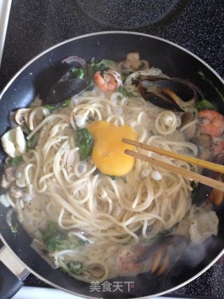 Baijiu Seafood Pasta recipe