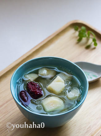 Water Chestnut and White Fungus Sweet Soup recipe