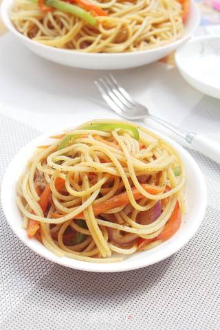 Stir-fried Spaghetti recipe