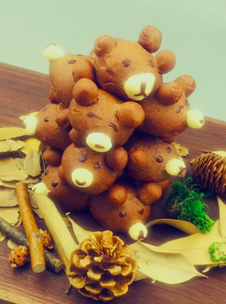 Cute Little Bear Bread Tree recipe