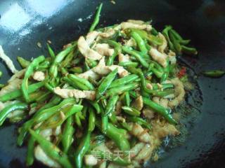 Stir-fried Pork with String Beans recipe