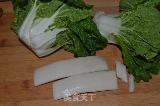 Rice Cake Stir-fried Cabbage with Milk recipe