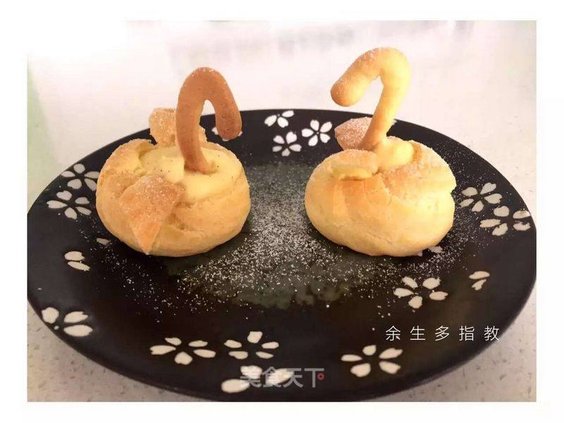#aca明星烤大赛#swan Puffs recipe