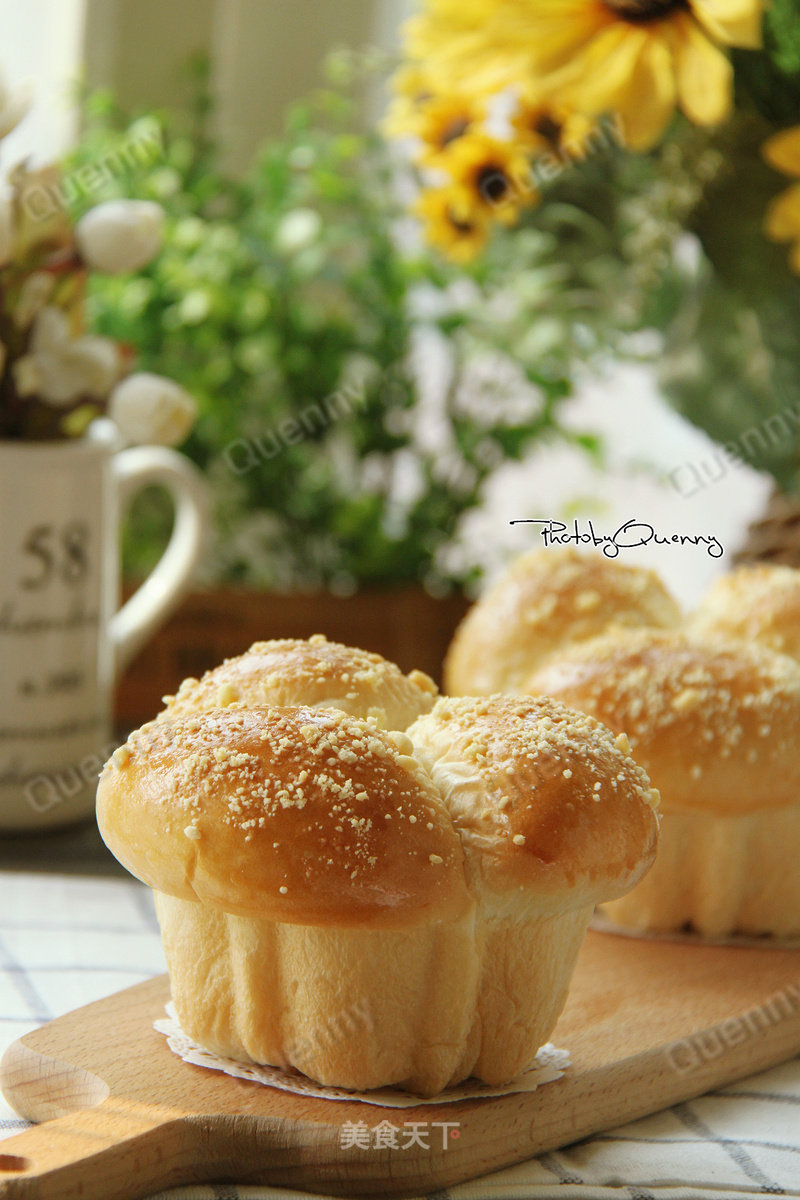 【milk Crispy Honey Bean Buns】 recipe