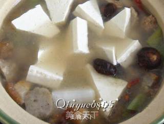 White Radish Stewed Tofu Small Casserole recipe