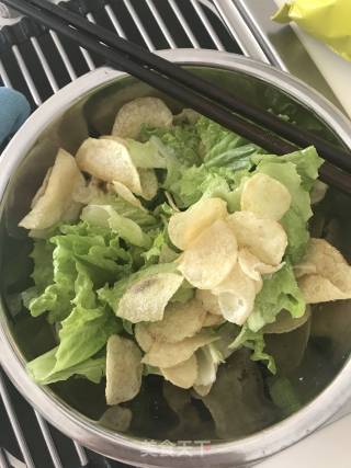 Potato Chips Lettuce Salad recipe