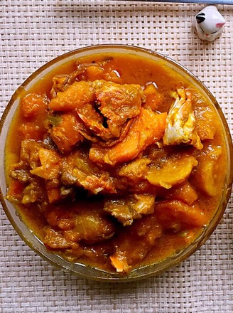 Pumpkin Stewed Crab recipe