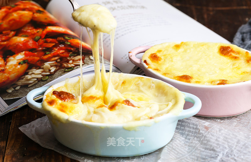Baked Potatoes with Cheese and Shrimps, Completely Unstoppable Temptation recipe