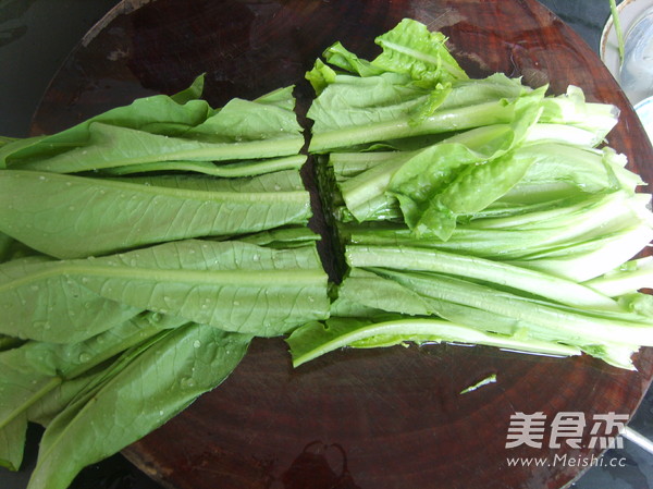 Salted Lettuce Leaves recipe